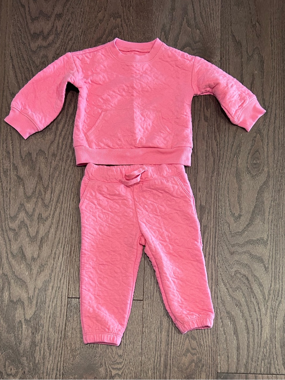 OshKosh Size 12 month Girl's 2 piece Matching Sweatsuit Set Outfit